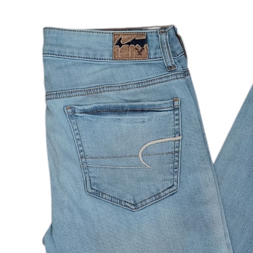 American Eagle Outfitters Light Wash Jeggings Size 8 - Picture 2 of 7
